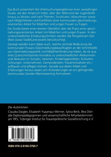 Produktbild: Gleichstellungsorientierte Arbeit mit M&auml;dchen und jungen Frauen