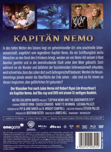 Produktbild: Kapit&auml;n Nemo - Mediabook - Cover Variante Blau (Blu-ray+DVD)