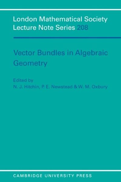 Produktbild: Vector Bundles in Algebraic Geometry