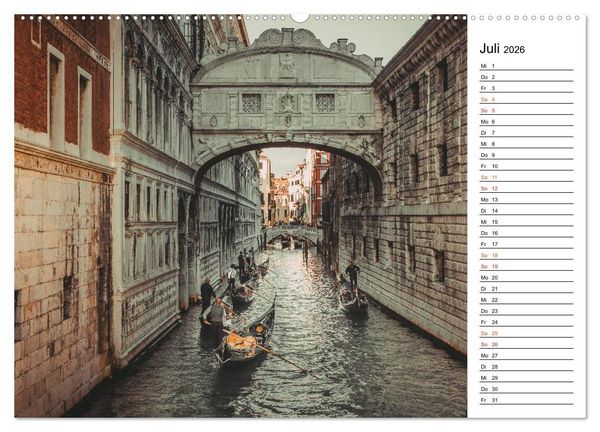Produktbild: Traumstadt Venedig (hochwertiger Premium Wandkalender 2026 DIN A2 quer), Kunstdruck in Hochglanz