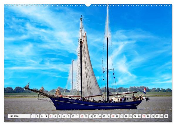 Produktbild: Windjammertreffen - Segelschiffe zu Gast in Bremerhaven (Wandkalender 2026 DIN A2 quer), CALVENDO Monatskalender