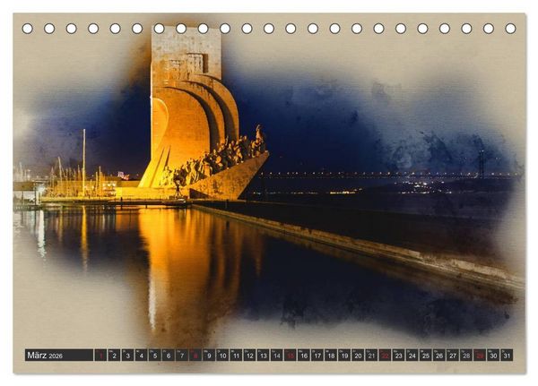 Produktbild: Traumhaftes Lissabon (Tischkalender 2026 DIN A5 quer), CALVENDO Monatskalender