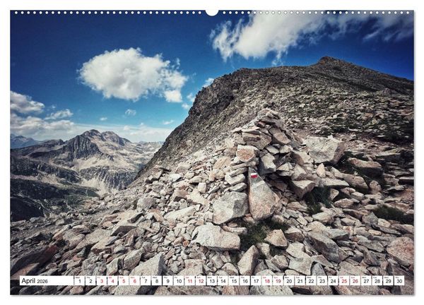 Produktbild: Hiking the GR 10 A long distance trail through the French Pyrenees (High Quality Premium Wall Calendar 2026 DIN A2 landscape),CALVENDO 12 Month Wall C