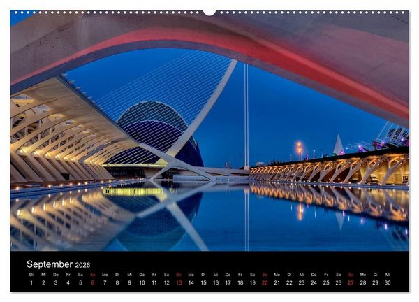 Produktbild: Moderne Architektur in Valencia (Wandkalender 2026 DIN A2 quer), CALVENDO Monatskalender