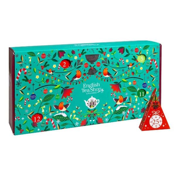 Produktbild: BIO Tee Adventskalender "Christmas Vibes only", Design Adventskalender mit Fr&uuml;chtetee, Kr&auml;utertee, Tee