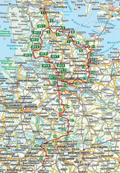 Produktbild: ROTHER Wanderf&uuml;hrer Fernwanderweg E1 - Deutschland Nord
