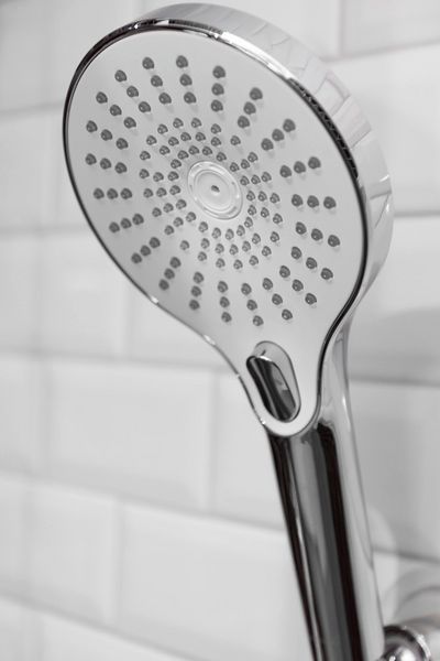 Produktbild: Duschkopf Mod. Ultimate Shower Chrom/Wei&szlig;, &Oslash; 13 cm