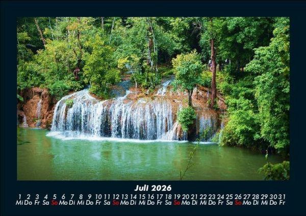 Produktbild: Wasserf&auml;lle 2026 Fotokalender DIN A5