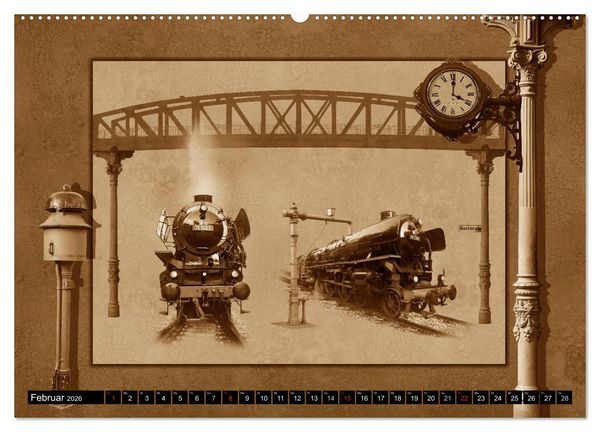 Produktbild: Nostalgie in Sepia (hochwertiger Premium Wandkalender 2026 DIN A2 quer), Kunstdruck in Hochglanz