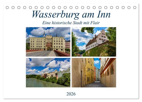 Produktbild: Wasserburg am Inn (Tischkalender 2026 DIN A5 quer), CALVENDO Monatskalender