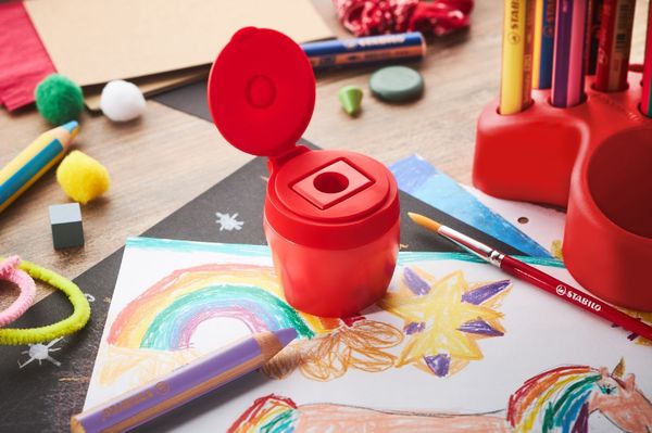 Produktbild: STABILO woody 3 in 1, Dosenspitzer rot