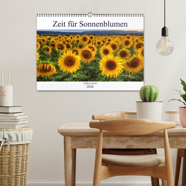 Produktbild: Zeit f&uuml;r Sonnenblumen (Wandkalender 2026 DIN A3 quer), CALVENDO Monatskalender