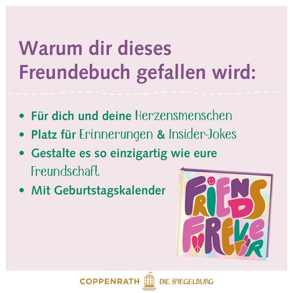 Produktbild: Freundebuch &ndash; Friends Forever