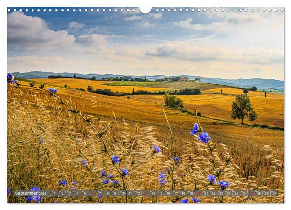Produktbild: Impressionen toskanischer Landschaften (Wandkalender 2026 DIN A3 quer), CALVENDO Monatskalender