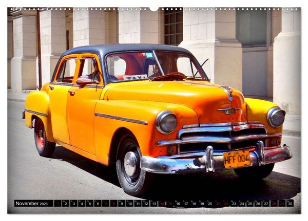 Produktbild: PLYMOUTH '50 - Ein US-Oldtimer in Havanna (hochwertiger Premium Wandkalender 2026 DIN A2 quer), Kunstdruck in Hochglanz