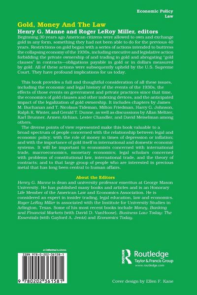 Produktbild: Gold, Money and the Law