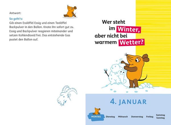 Produktbild: Frag doch mal ... die Maus: Tageskalender 2027 &ndash; Mein Kalender f&uuml;r jeden Tag!