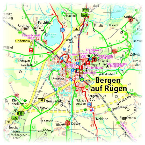 Produktbild: Rügen 1:75 000