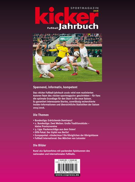 Produktbild: Kicker Fu&szlig;ball-Jahrbuch 2016