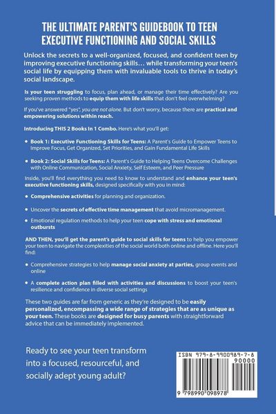 Produktbild: The Ultimate Parent's Guidebook to Teen Executive Functioning and Social Skills (2 books in 1)