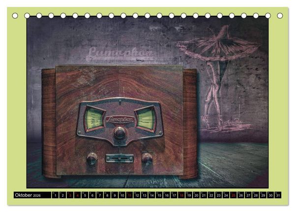 Produktbild: RADIO LEGENDEN (Tischkalender 2026 DIN A5 quer), CALVENDO Monatskalender