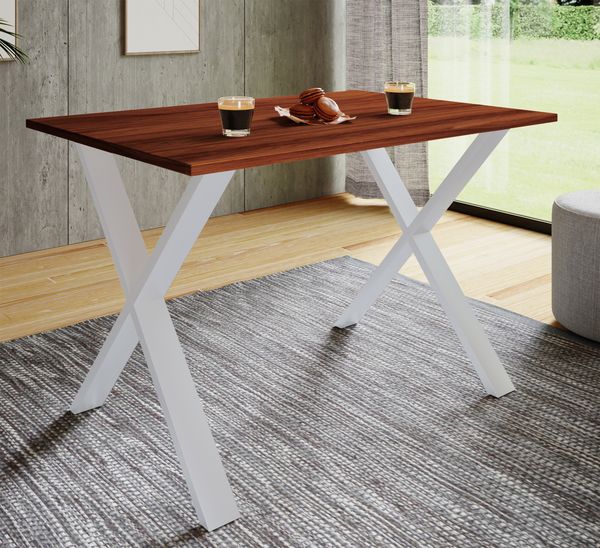 Produktbild: Premium Holz Esstisch Tisch Xona X Wei&szlig;