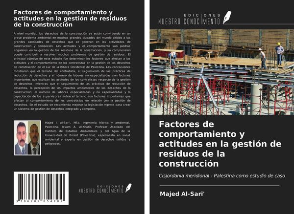 Produktbild: Factores de comportamiento y actitudes en la gesti&oacute;n de residuos de la construcci&oacute;n