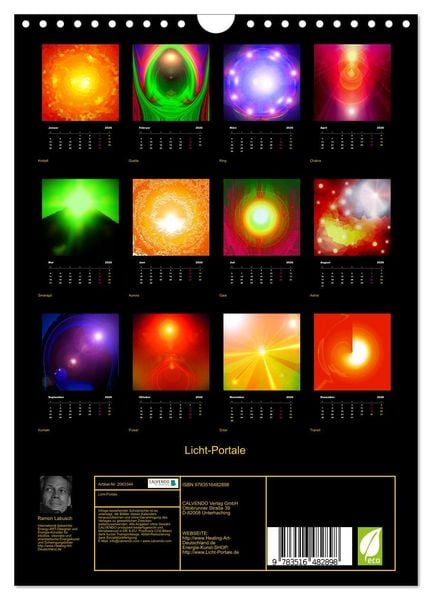 Produktbild: Licht-Portale (Wandkalender 2026 DIN A4 hoch), CALVENDO Monatskalender