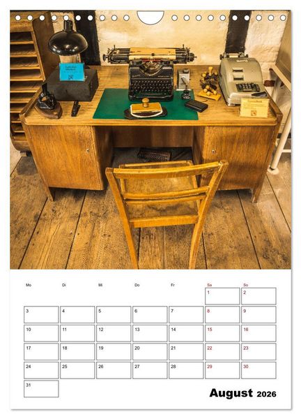 Produktbild: Klein- und Privatbahn Museum Gramzow (Wandkalender 2026 DIN A4 hoch), CALVENDO Monatskalender