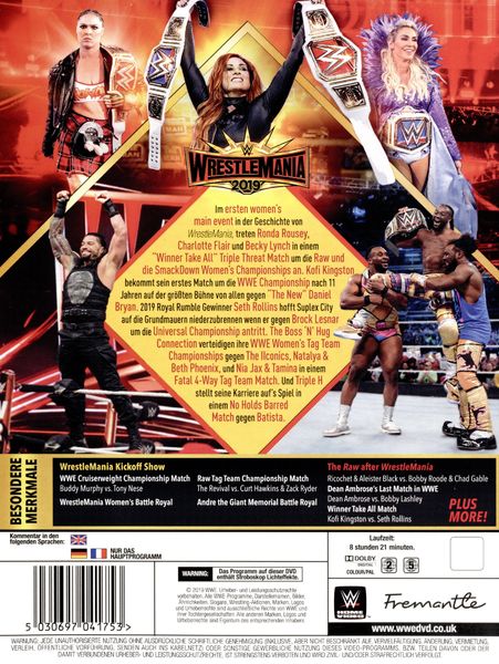 Produktbild: WrestleMania 35 [3 DVDs]