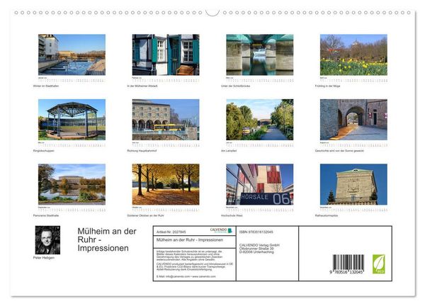 Produktbild: M&uuml;lheim an der Ruhr - Impressionen (hochwertiger Premium Wandkalender 2026 DIN A2 quer), Kunstdruck in Hochglanz