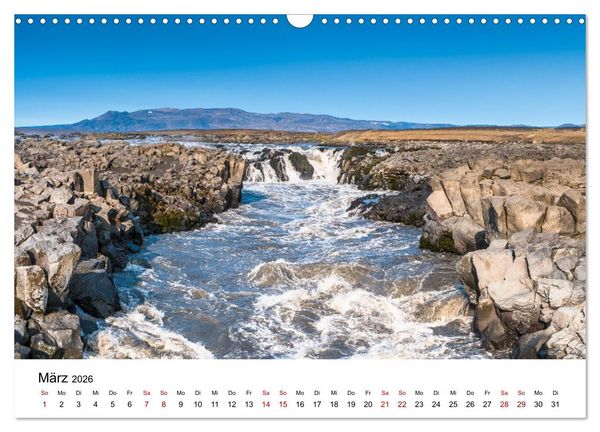 Produktbild: Island - Elemente der Natur (Wandkalender 2026 DIN A3 quer), CALVENDO Monatskalender