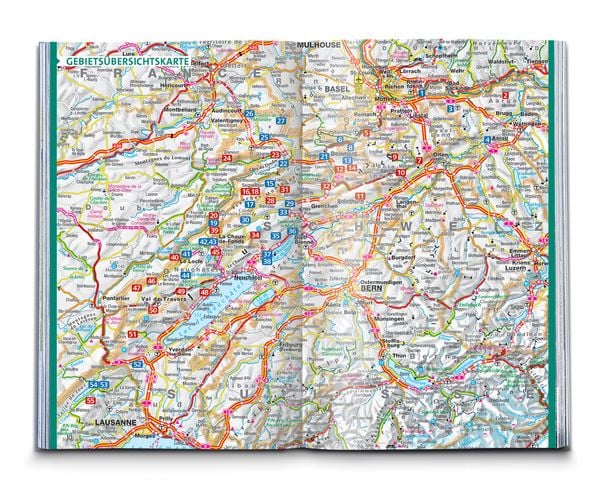 Produktbild: KOMPASS Wanderf&uuml;hrer Schweizer Jura, 55 Touren