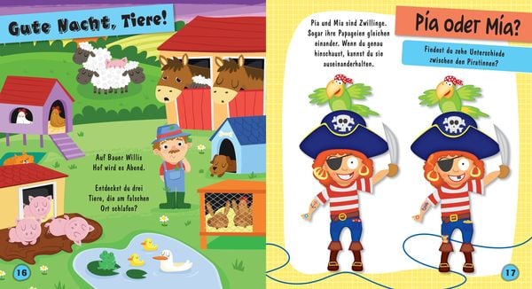 Produktbild: Bunte Bilderr&auml;tsel f&uuml;r Schlauk&ouml;pfe. Labyrinthe, Suchbilder, Memory, Puzzles, Sudokus, Fehler finden u.v.m. f&uuml;r Kinder ab 6 Jahren