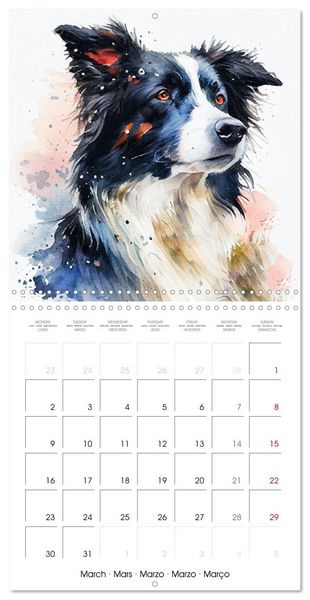 Produktbild: Artistic Dog Breeds (Wall Calendar 2026 12 &times; 12 Inch) CALVENDO 12 Month Wall Calendar