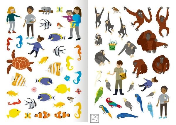 Produktbild: MINI-Stickerheft &ndash; Im Zoo