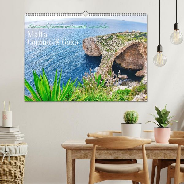 Produktbild: Malta, Comino & Gozo (Wandkalender 2026 DIN A2 quer), CALVENDO Monatskalender