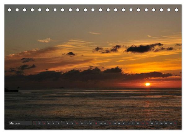 Produktbild: Sonne, Meer und Wolken (Tischkalender 2026 DIN A5 quer), CALVENDO Monatskalender