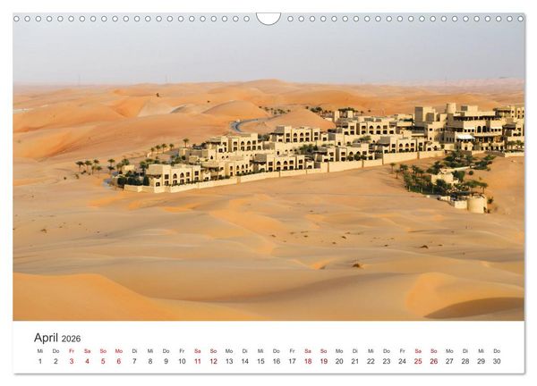 Produktbild: Die D&uuml;nen in der W&uuml;ste von Abu Dhabi (Wandkalender 2026 DIN A3 quer), CALVENDO Monatskalender