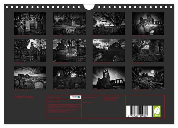 Produktbild: Gothic Fantasy (Wandkalender 2026 DIN A4 quer), CALVENDO Monatskalender