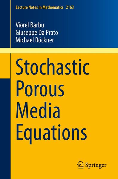 Produktbild: Stochastic Porous Media Equations