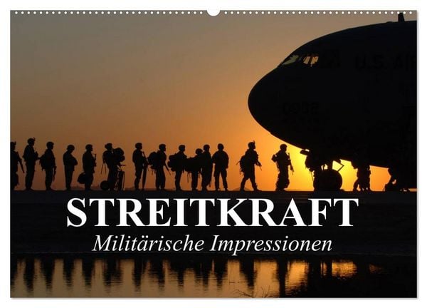 Produktbild: Streitkraft. Milit&auml;rische Impressionen (Wandkalender 2026 DIN A2 quer), CALVENDO Monatskalender