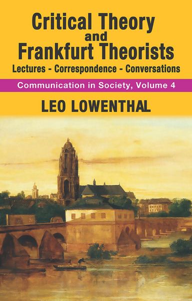Produktbild: Critical Theory and Frankfurt Theorists