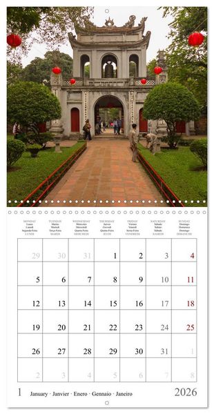 Produktbild: Colours of Vietnam (Wall Calendar 2026 12 &times; 12 Inch) CALVENDO 12 Month Wall Calendar