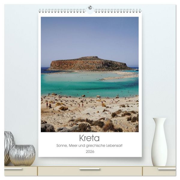 Produktbild: Kreta - Sonne, Meer und griechische Lebensart (hochwertiger Premium Wandkalender 2026 DIN A2 hoch), Kunstdruck in Hochglanz