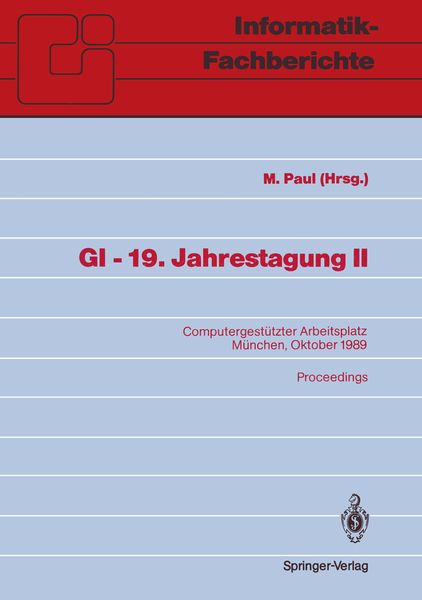 Produktbild: GI &mdash; 19. Jahrestagung II