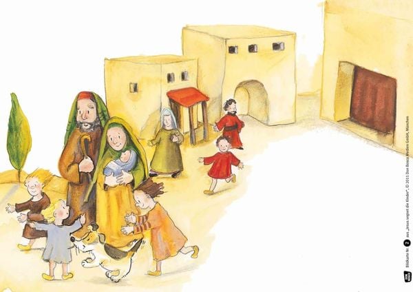 Produktbild: Jesus segnet die Kinder. Kamishibai Bildkartenset