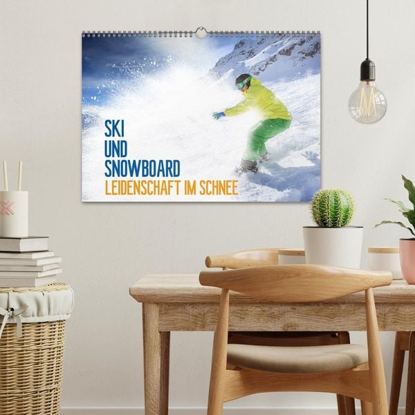 Produktbild: Ski und Snowboard - Leidenschaft im Schnee (Wandkalender 2026 DIN A3 quer), CALVENDO Monatskalender
