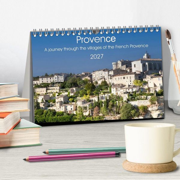 Produktbild: Provence. A journey through the villages of the French Provence (Desk Calendar 2027 DIN A5 landscape), CALVENDO 12 Month DeskCalendar