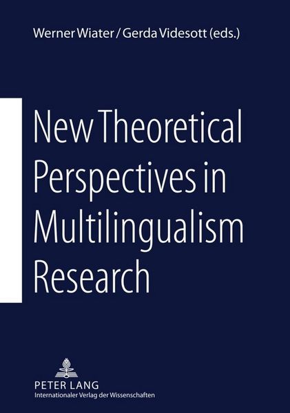 Produktbild: New Theoretical Perspectives in Multilingualism Research